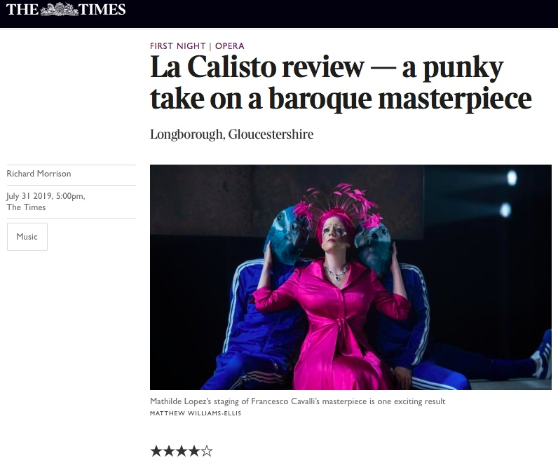 The Times review of 'La Calisto'